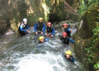  En las cuencas de barranquismo de Saboya